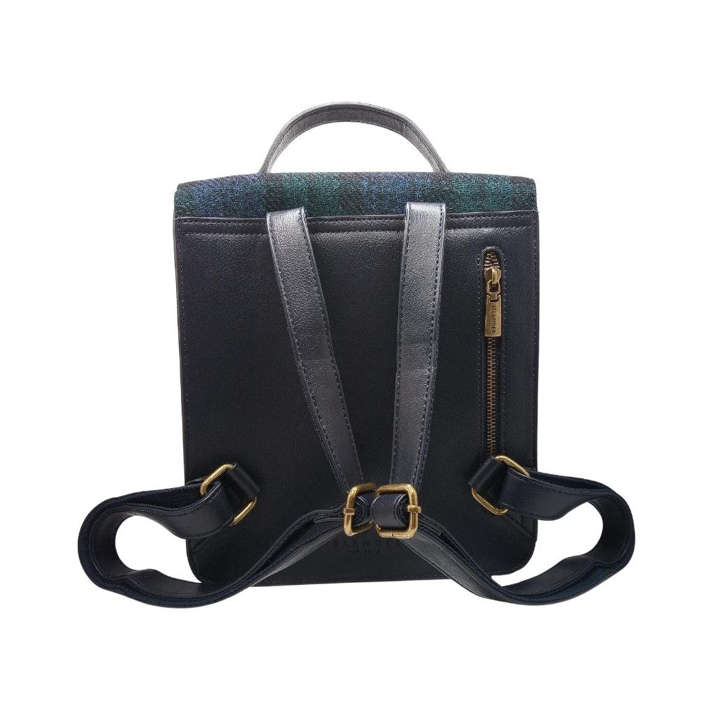 Islander Harris Tweed The Calton Backpack 'Blackwatch Tartan' by Islander - Handbags