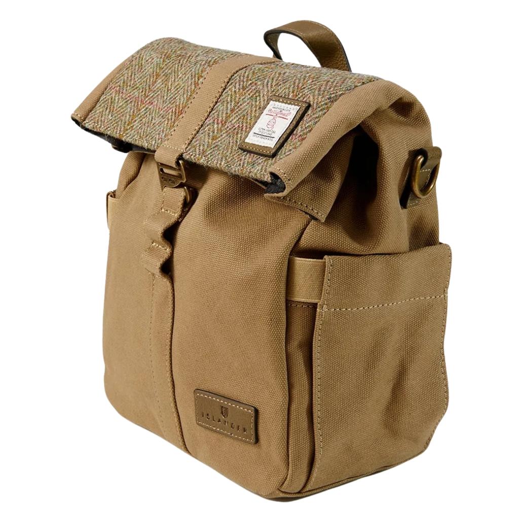 Islander Harris Tweed The Canvas Lunch Bag - Chestnut Herringbone