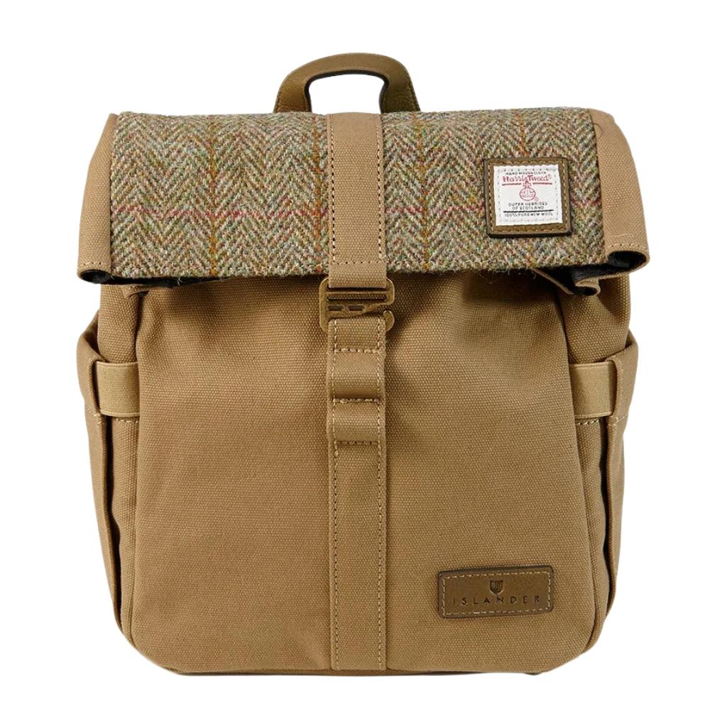 Islander Harris Tweed The Canvas Lunch Bag - Chestnut Herringbone