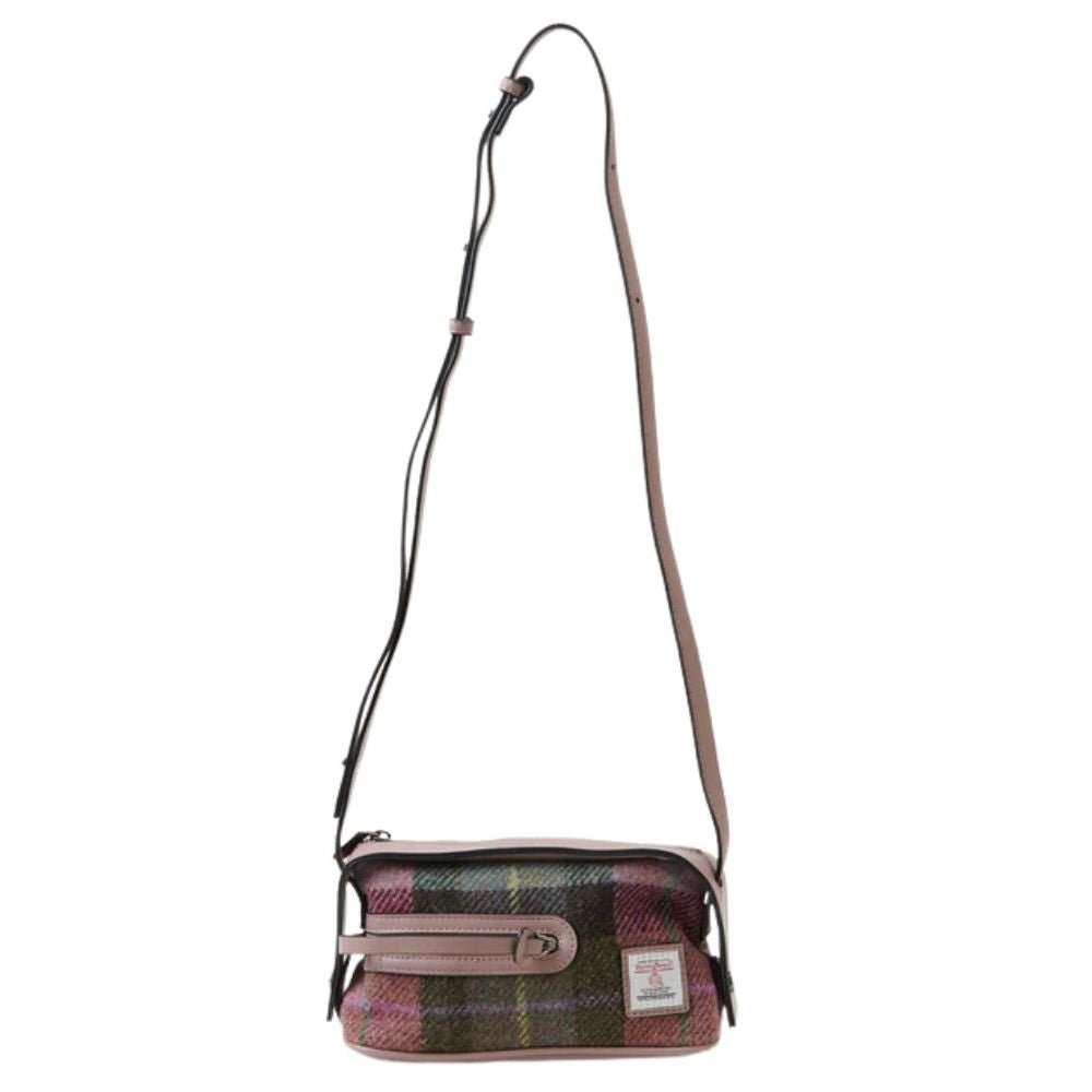 Islander Harris Tweed The Harley Crossbody 'Pink and Green Tartan' - The Celtic Gift Store - Handbags