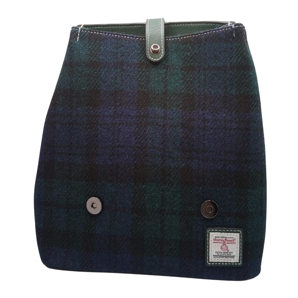 Islander Harris Tweed The Jura Backpack 'Black Watch Tartan' by Islander - Handbags