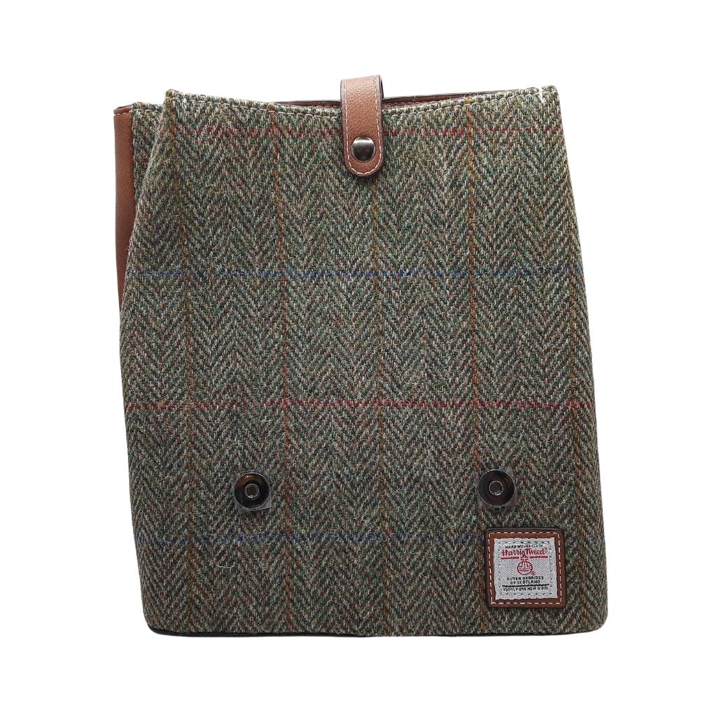 Islander Harris Tweed The Jura Backpack 'Chestnut Herringbone' by Islander - Handbags