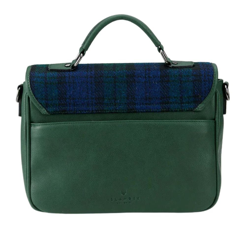 Islander Harris Tweed The Mini Laptop Bag 'Black Watch Tartan'