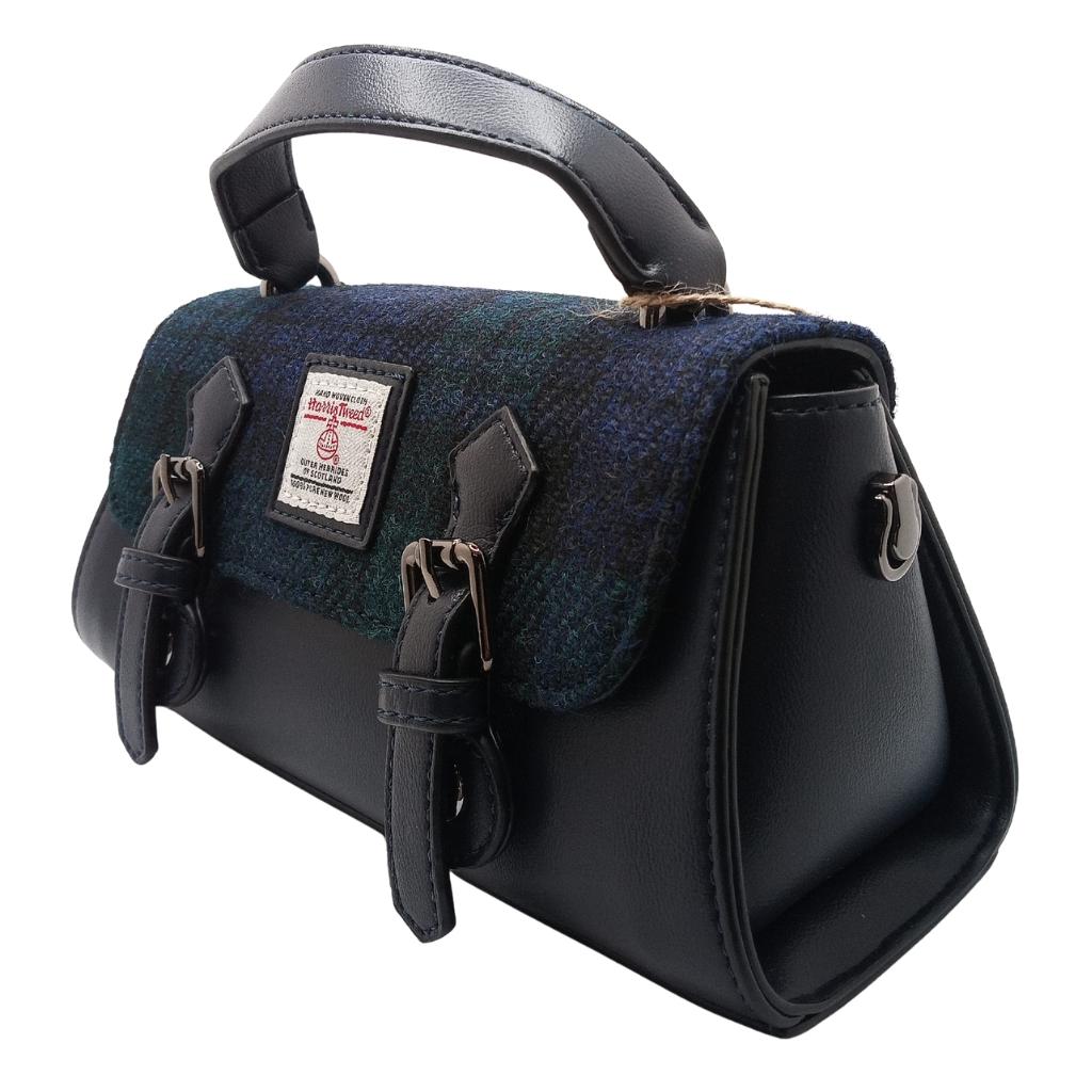 Islander Harris Tweed The Victoria Satchel 'Black Watch' by Islander - Handbags