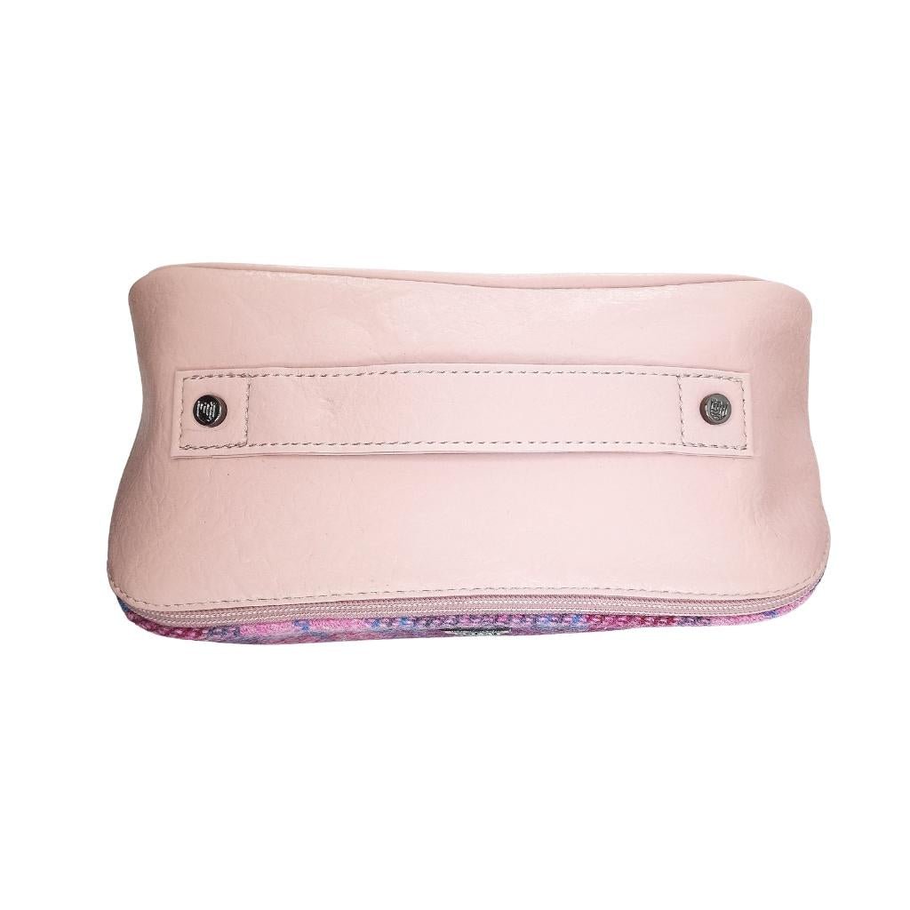 Islander Harris Tweed Toiletry Bag 'Pink and Blue Tartan' by Islander - Health & Beauty