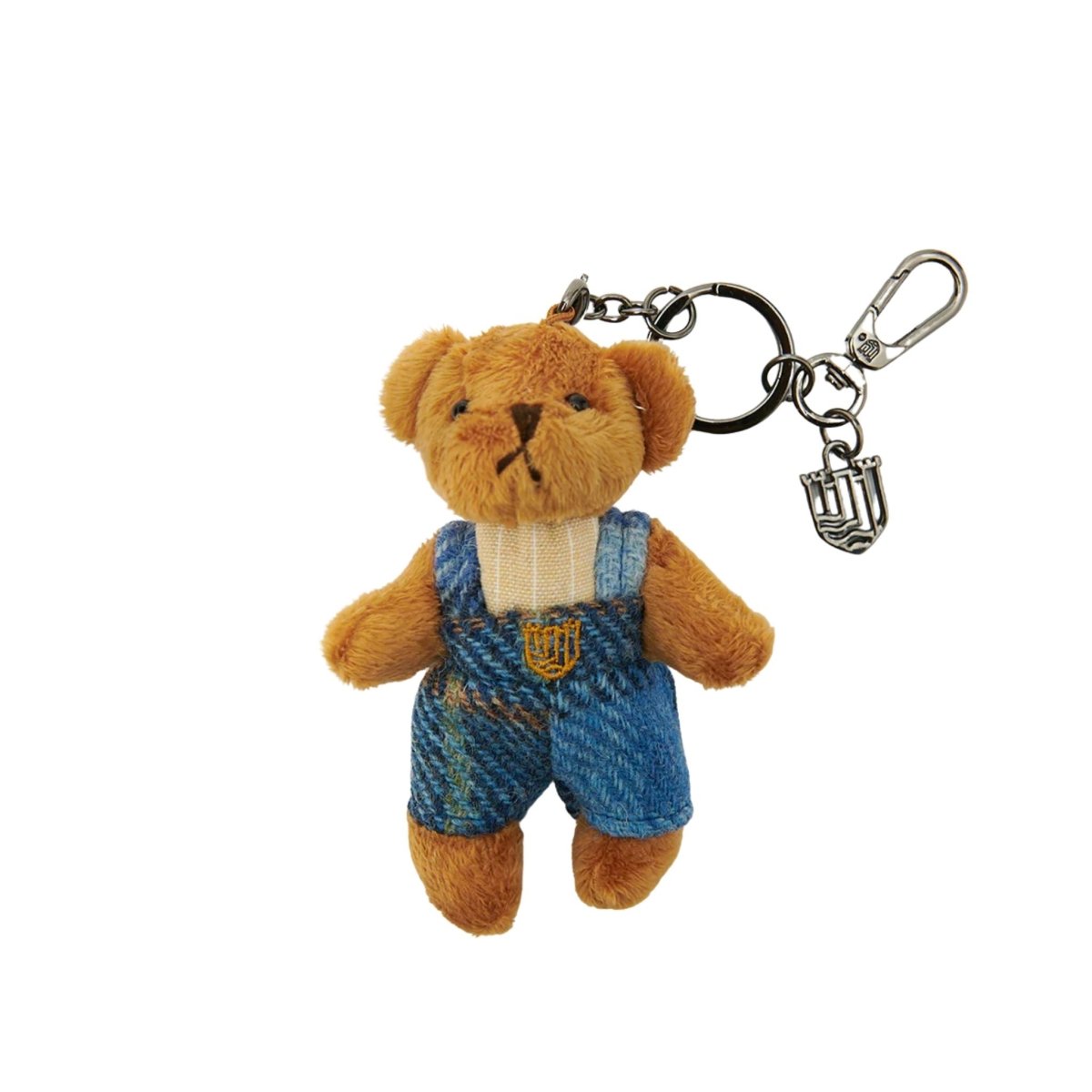 Islander's Tartan Overall Teddy Bear Keychains