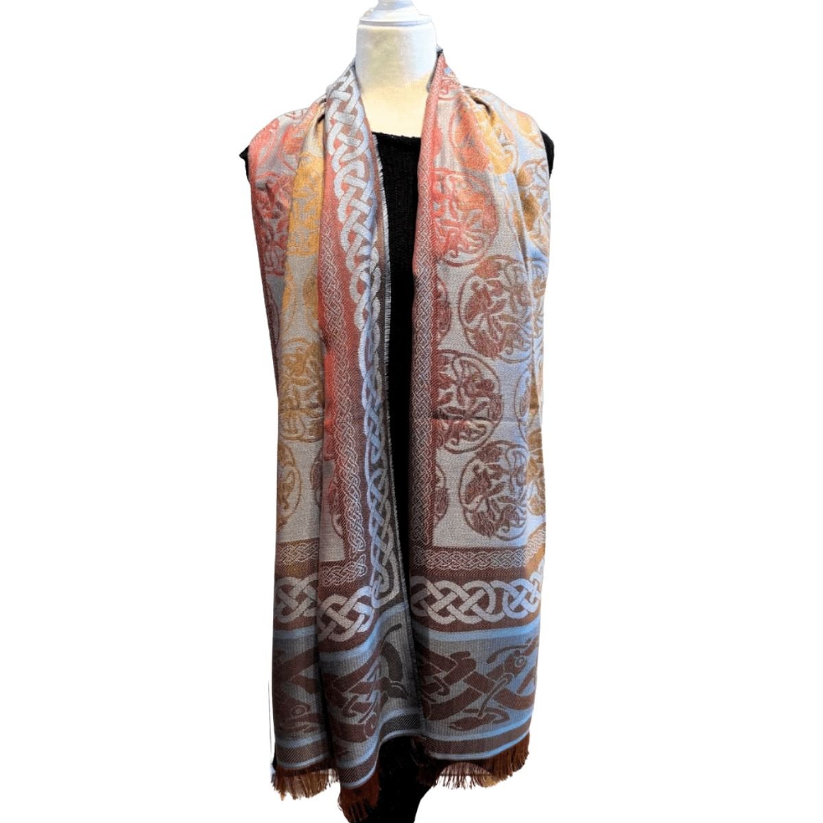 Jimmy Hourihan Boru Celtic Stole - Blue/Sunset Ombre