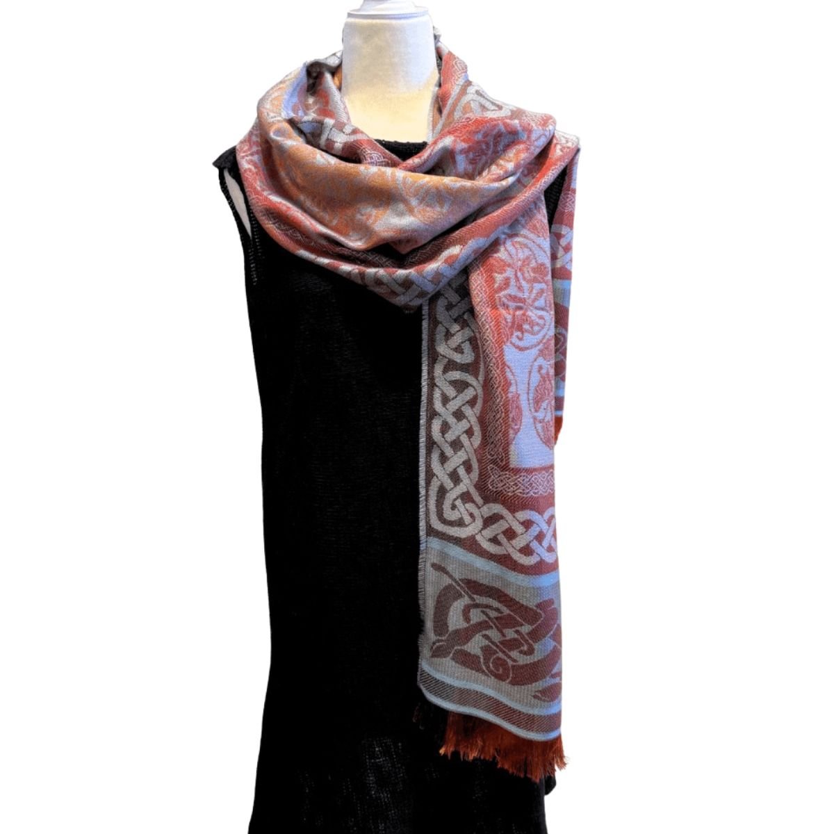 Jimmy Hourihan Boru Celtic Stole - Blue/Sunset Ombre