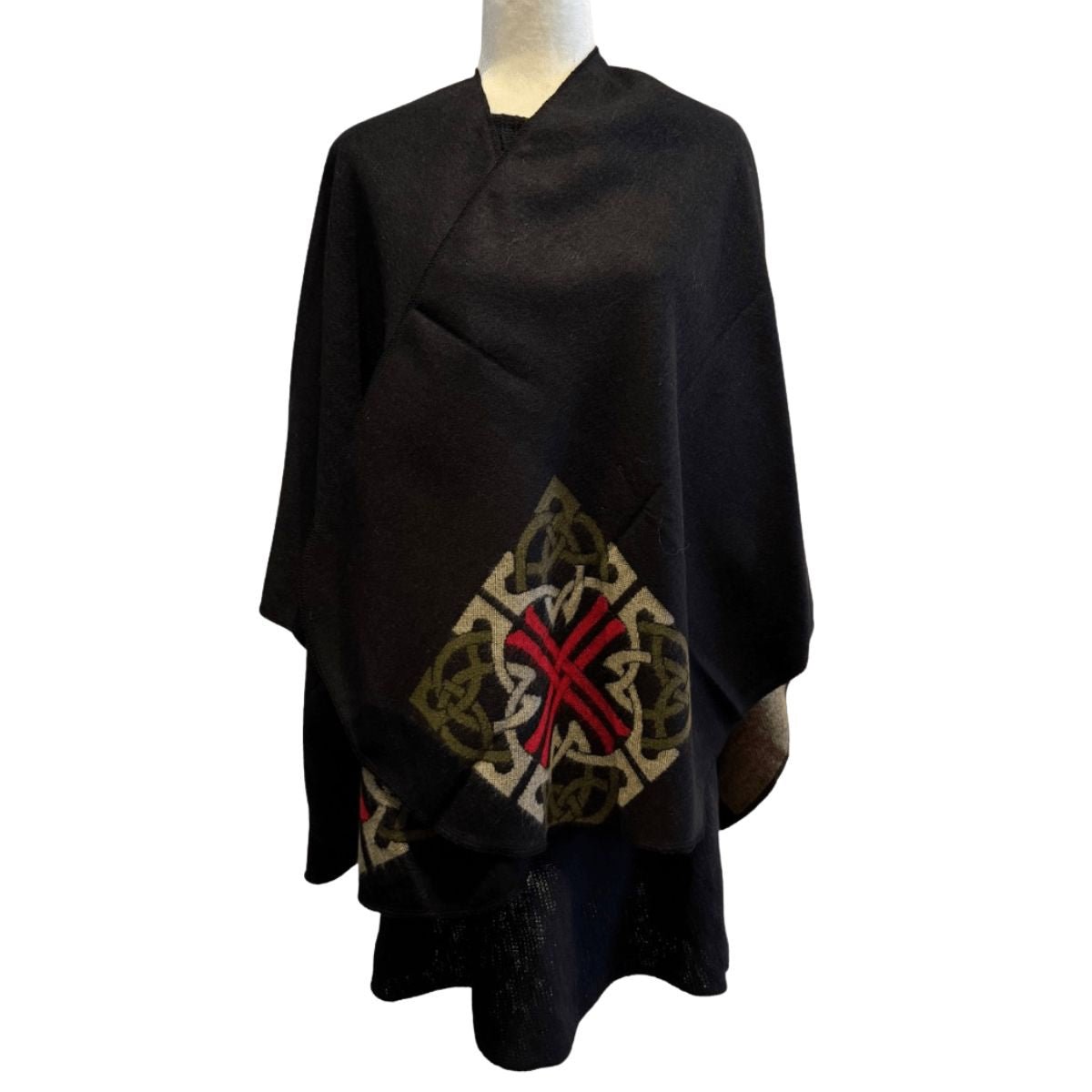Jimmy Hourihan Celtic Knot Shawl - Black