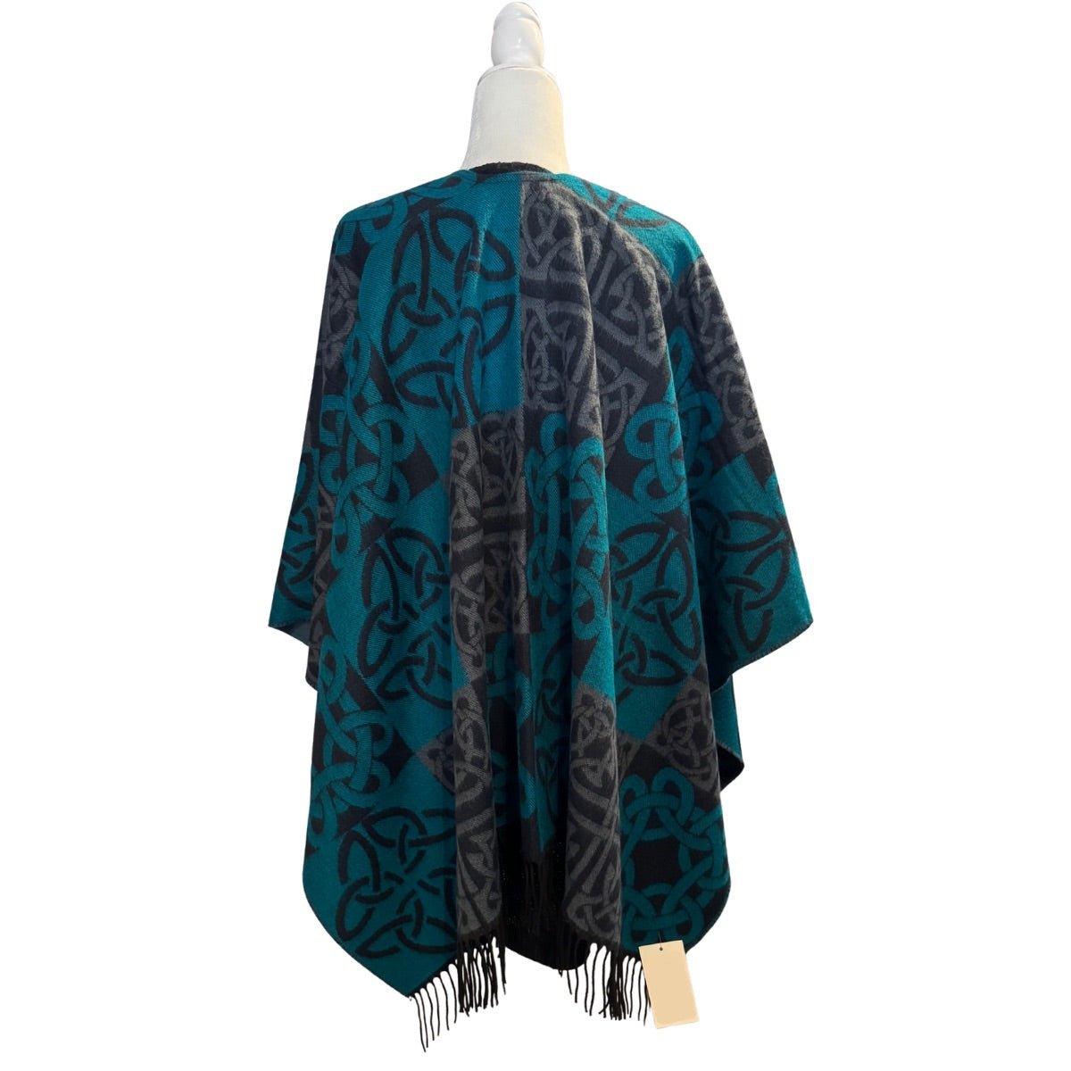 Jimmy Hourihan Celtic Knot Shawl - Teal