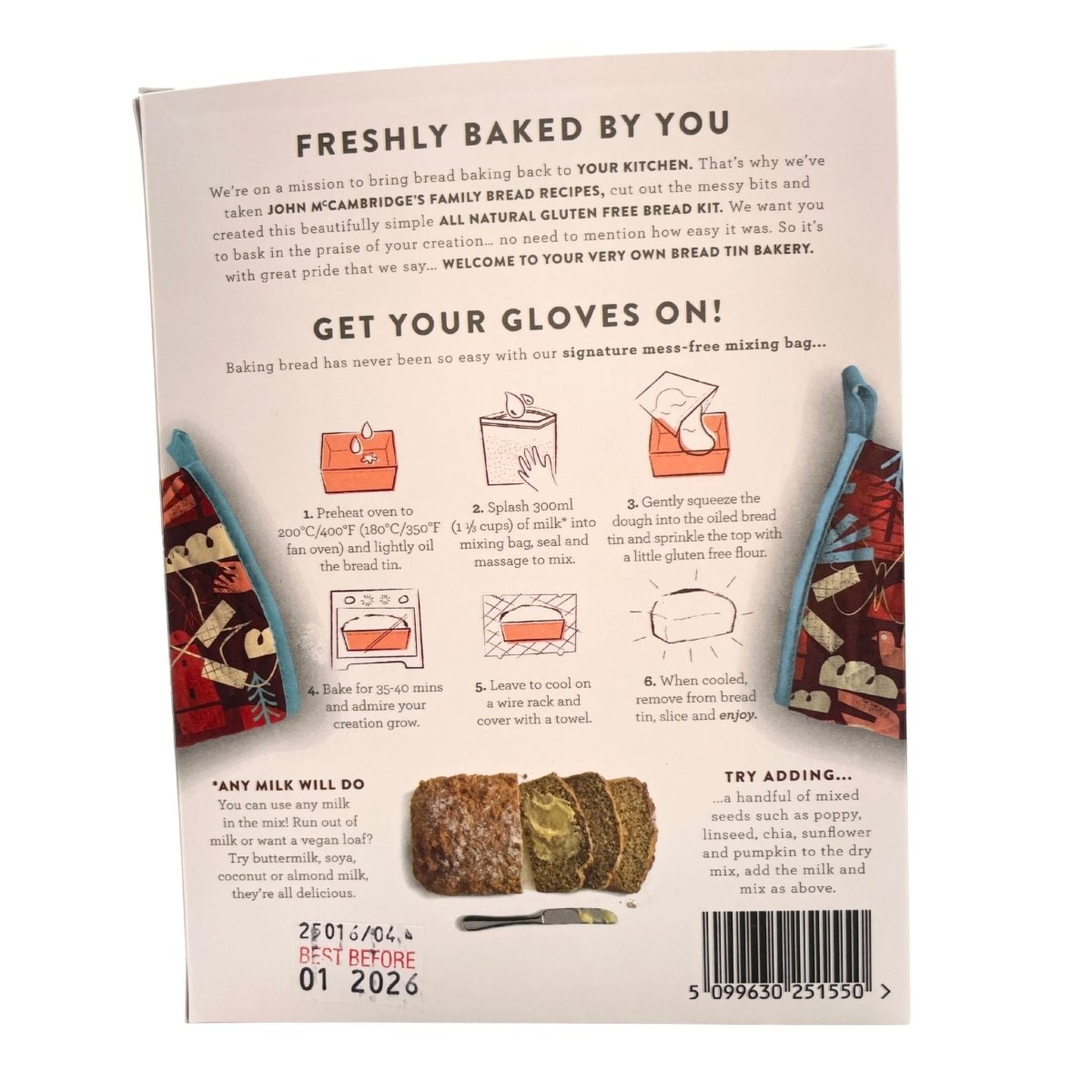 John McCambridge Gluten Free Bread Kit