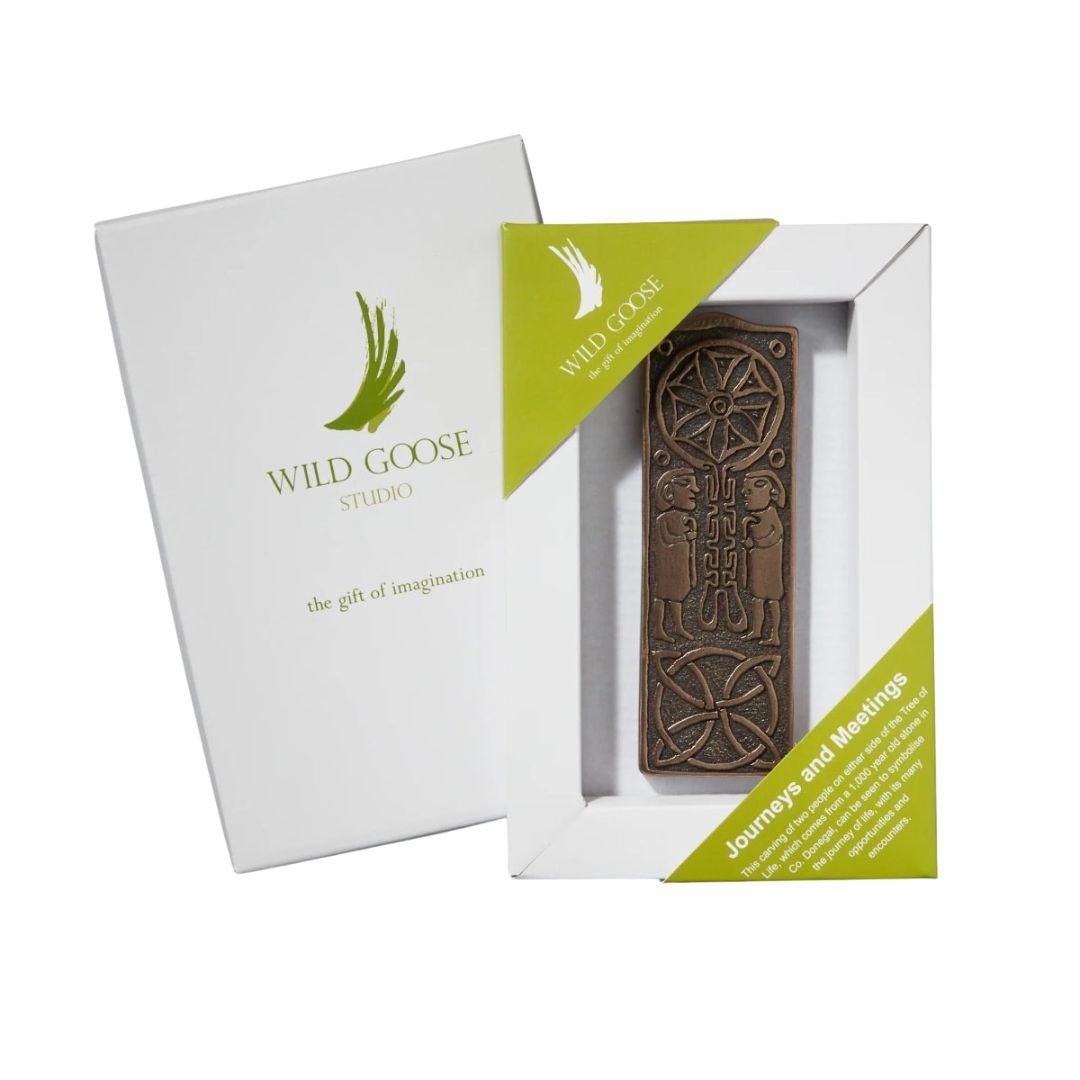 Journeys and Meetings Bronze Wall Plaque - Large