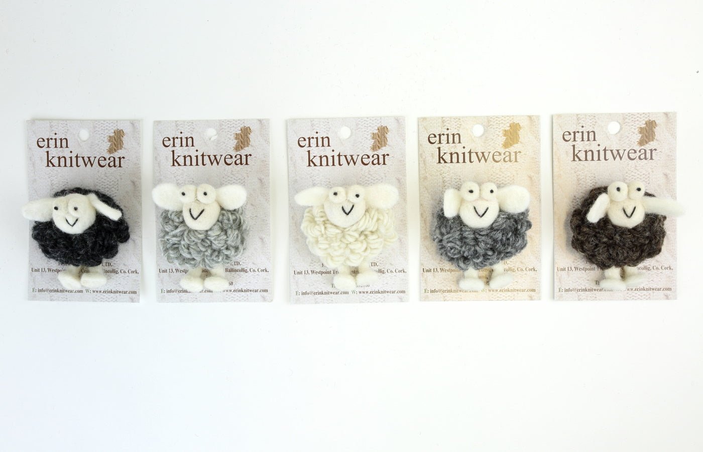 Knitted Sheep Corsage in Natural Aran Colours - The Celtic Gift Store - Apparel & Accessories