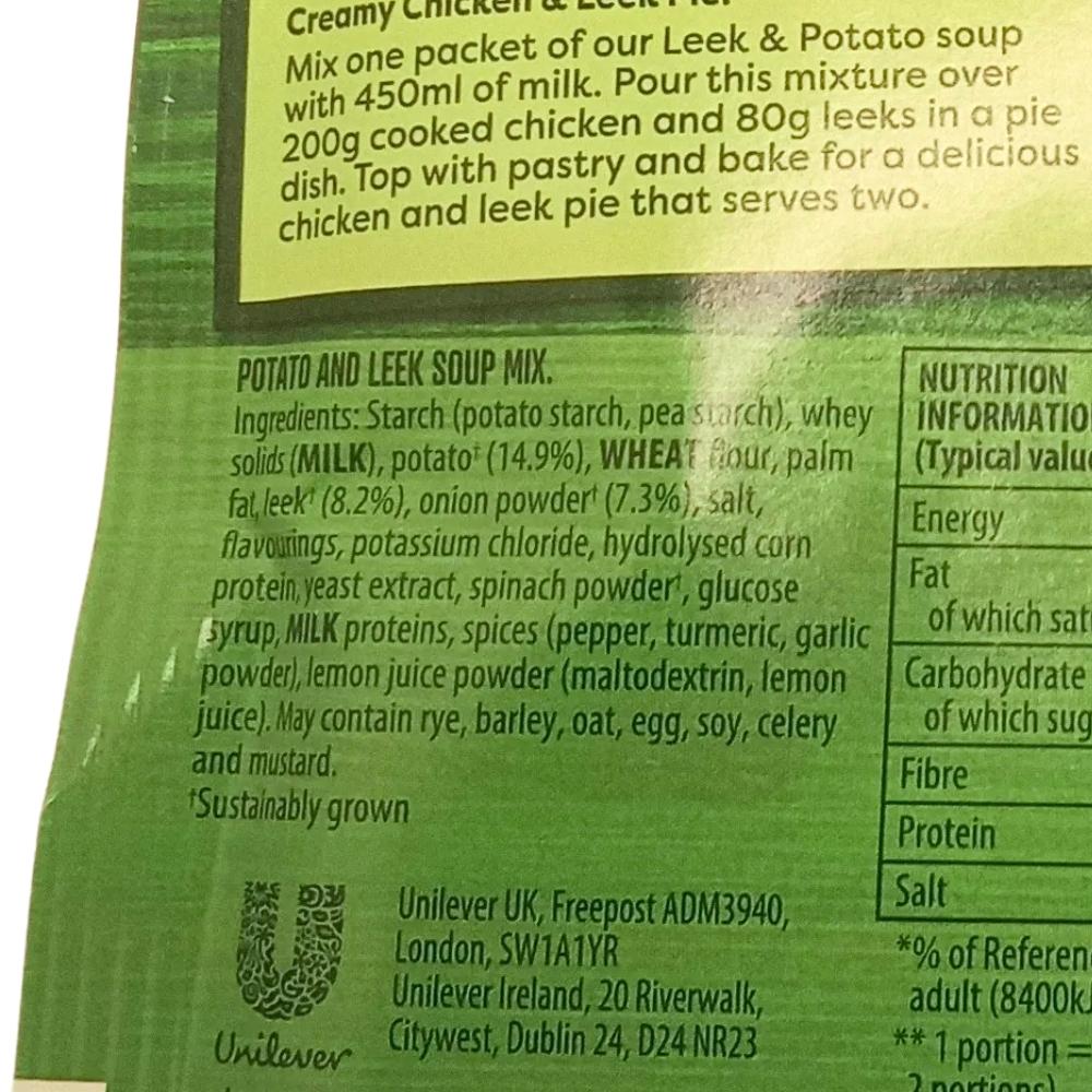 Knorr Gourmet Potato And Leek Soup Mix