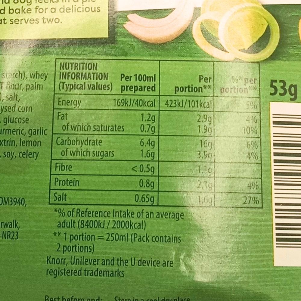 Knorr Gourmet Potato And Leek Soup Mix