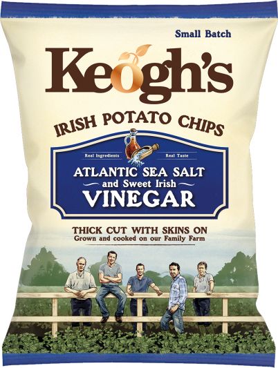 Keoghs Atlantic Sea Salt and Cider Vinegar Chips - 40g
