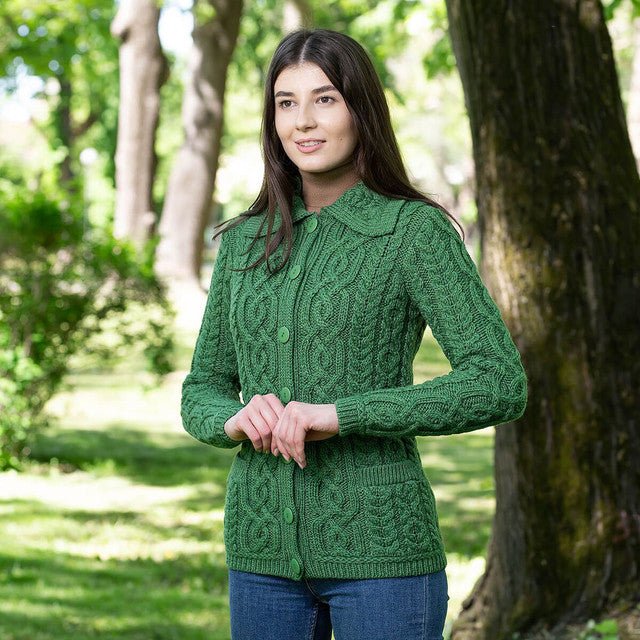 Ladies Buttoned Cardigan - The Celtic Gift Store - 