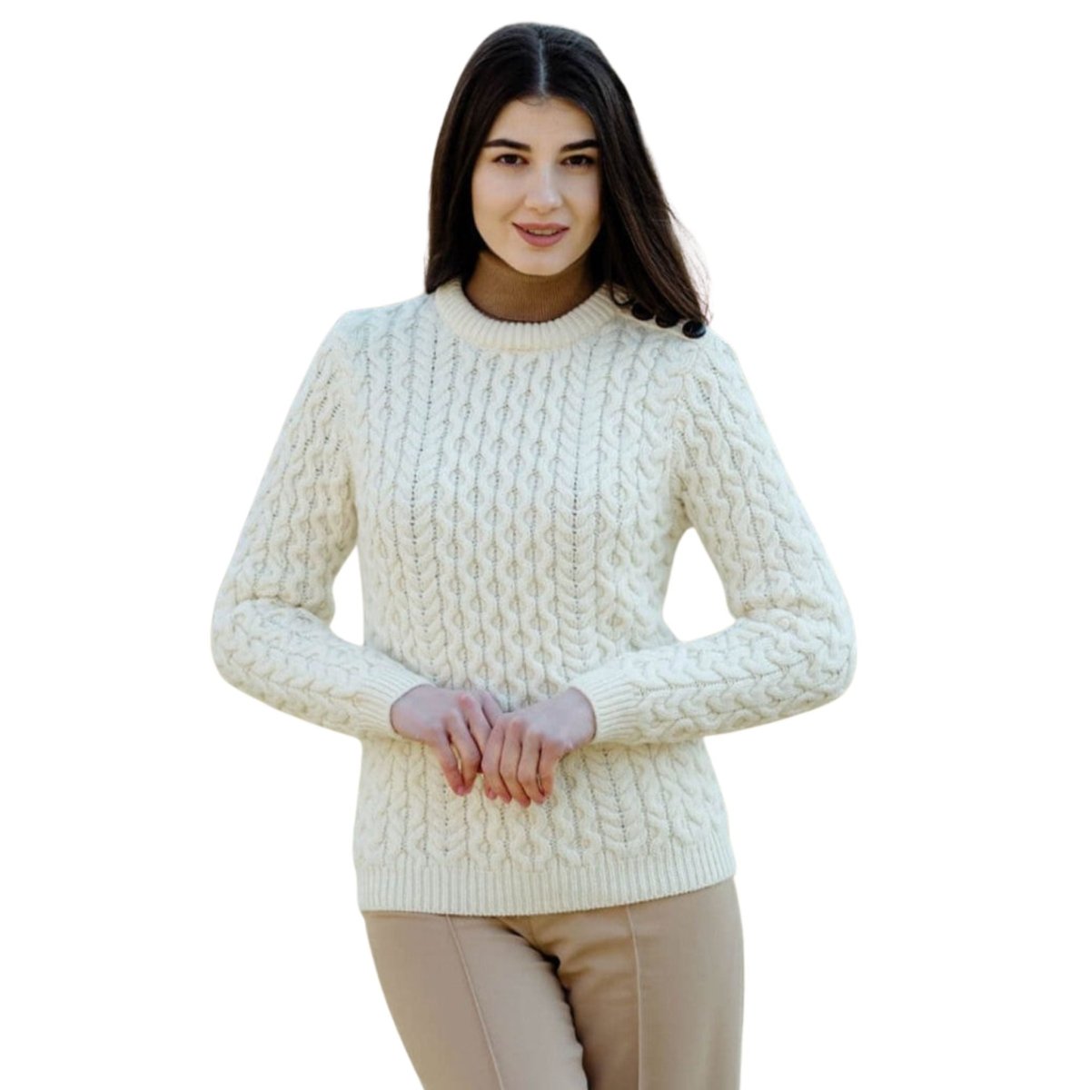 Ladies Side Button Sweater - The Celtic Gift Store - Womens