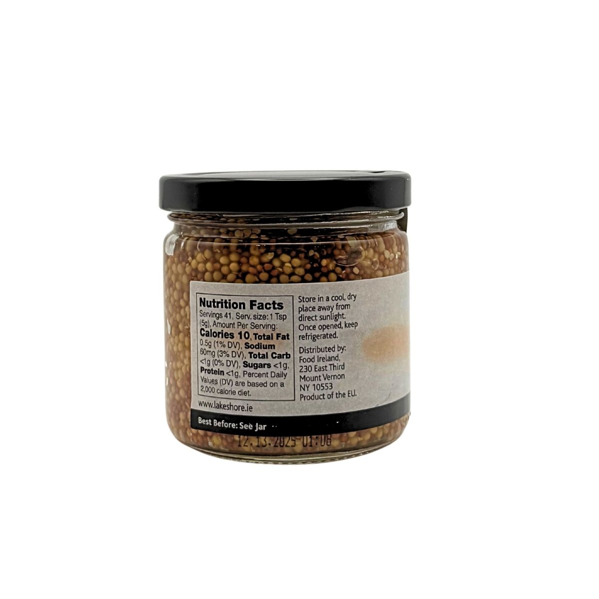 Lakeshore Wholegrain Mustard with Whiskey - 205g