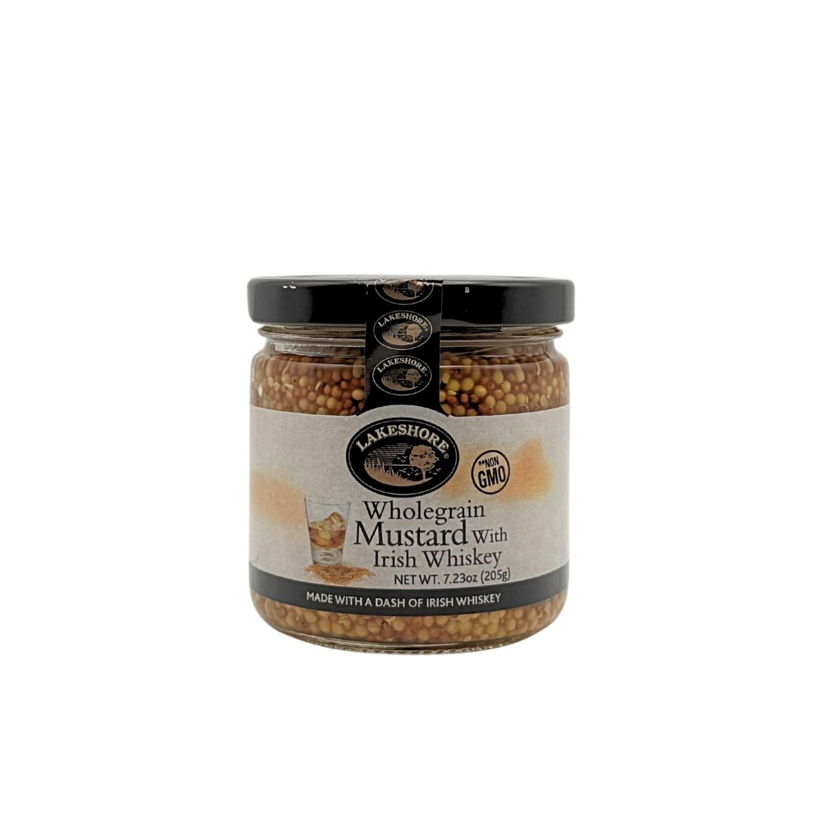 Lakeshore Wholegrain Mustard with Whiskey - 205g