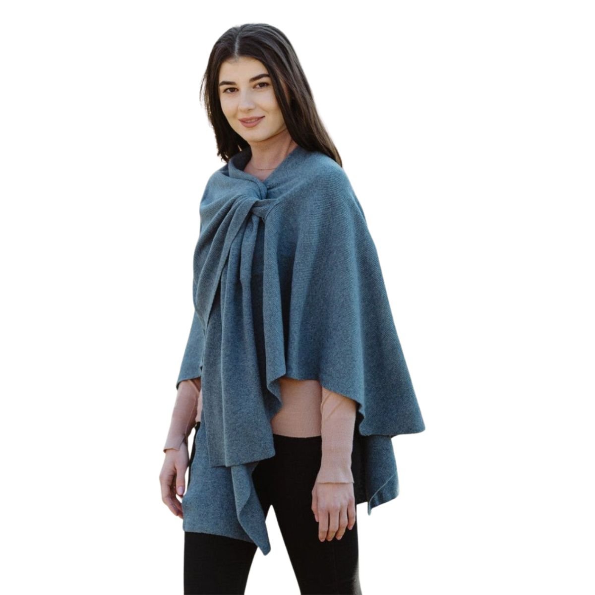 Lambswool Draped Shawl