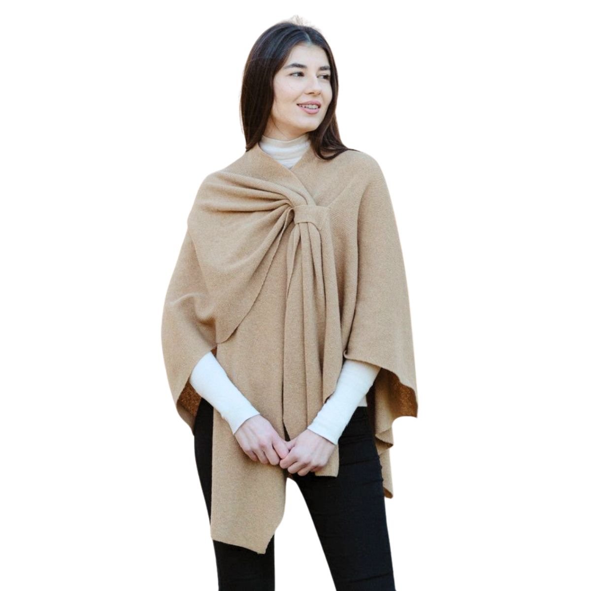 Lambswool Draped Shawl