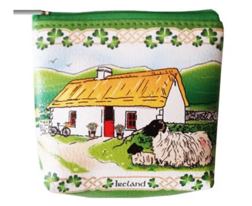 Land of Shamrocks Zip Purse - The Celtic Gift Store - Handbags