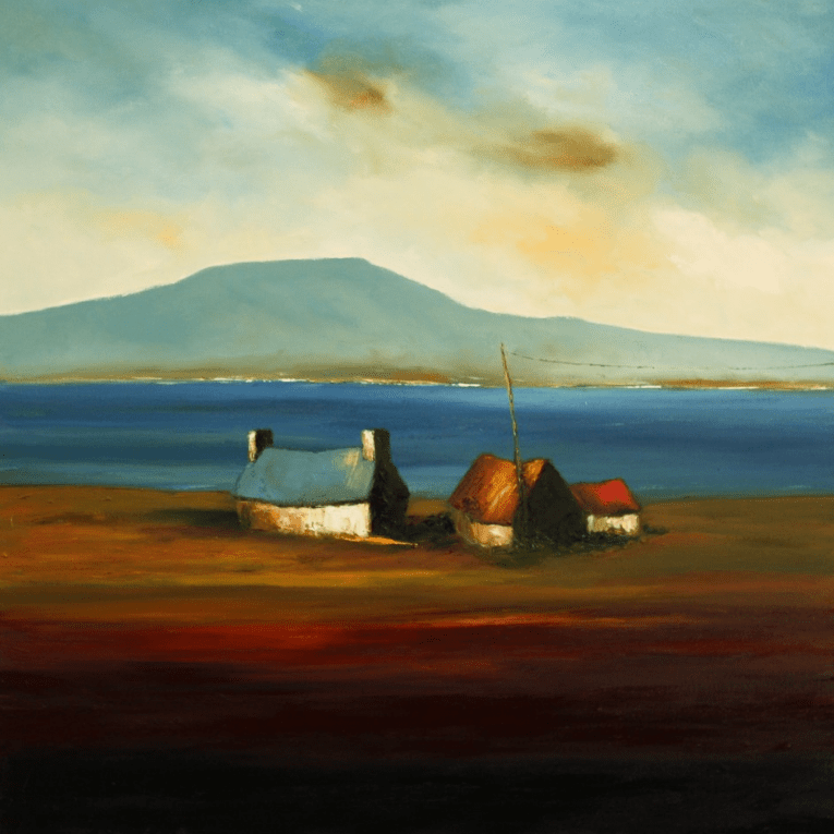'Leaving It All Behind' by Padraig McCaul - Mounted Print 16"x16" - The Celtic Gift Store - Decor