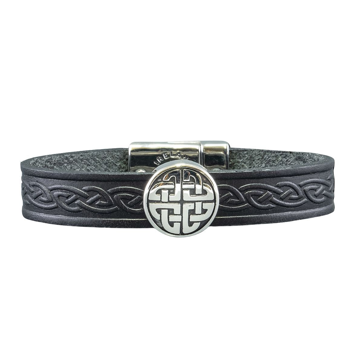 Lee River Celtic Knot Leather Cuff Bracelet