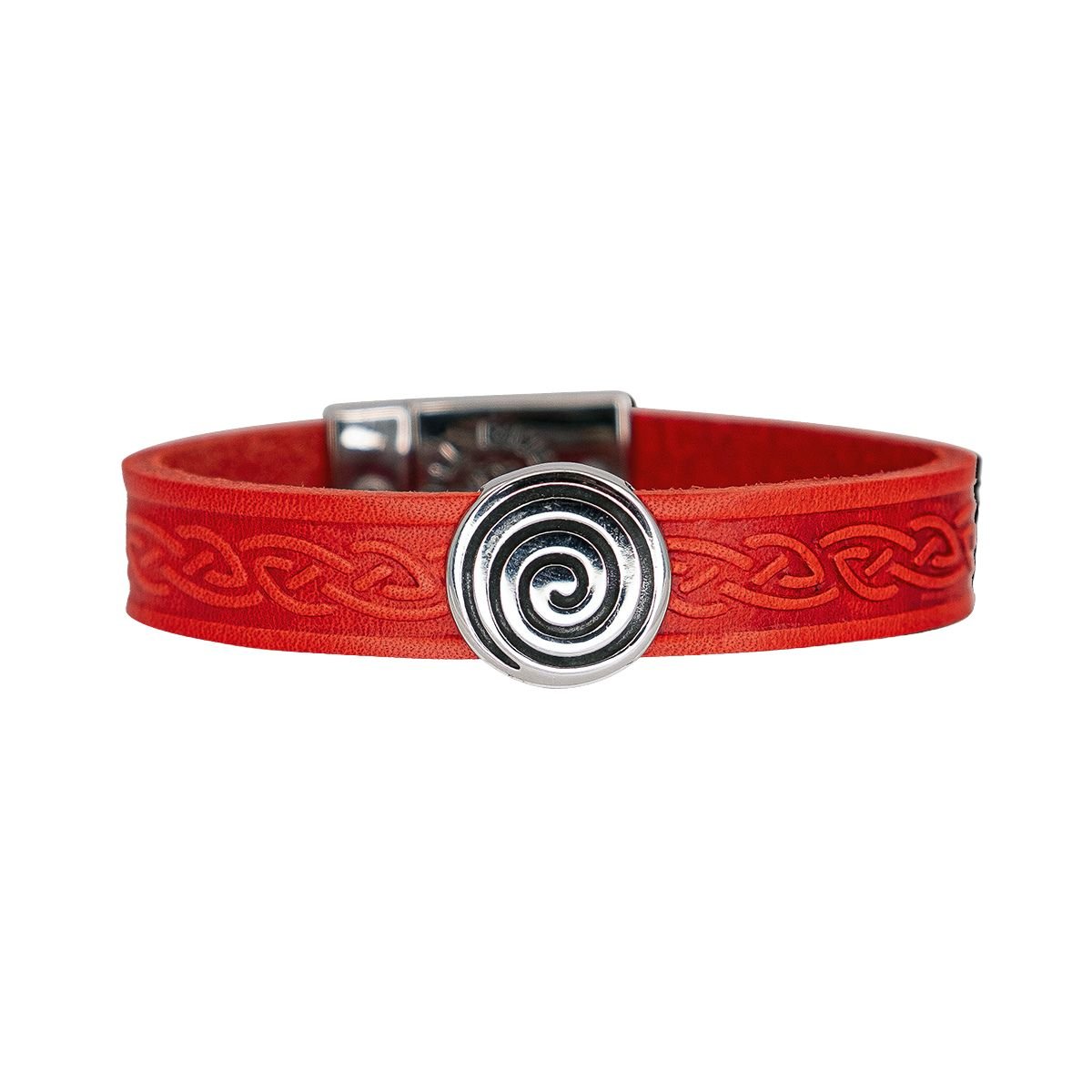 Lee River Irish Spiral Leather Cuff Bracelet