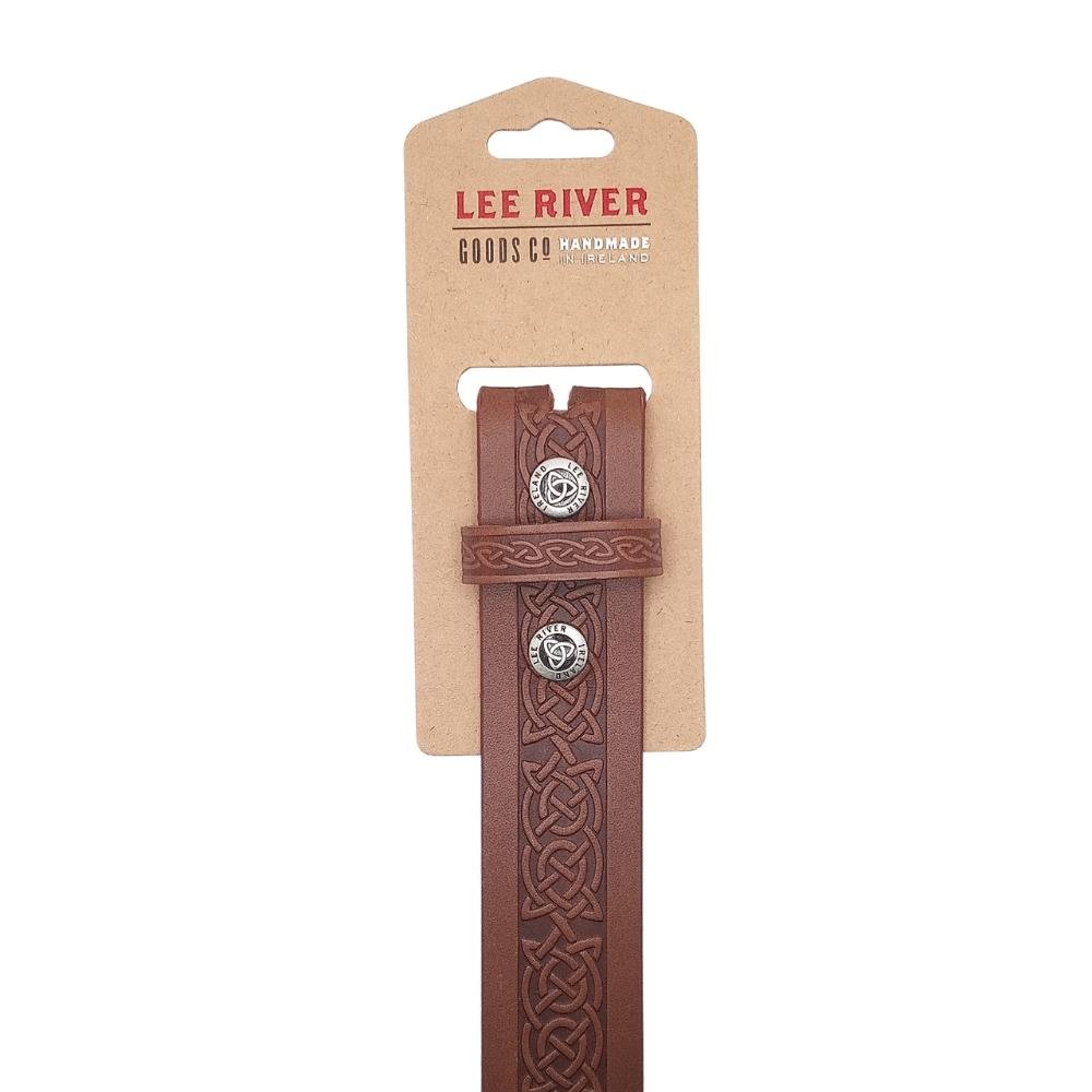 Lee River Leather Setanta Celtic Knot Belt