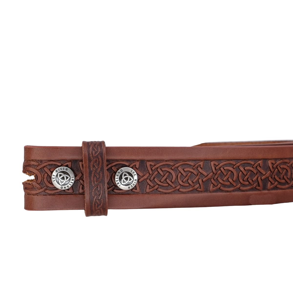 Lee River Leather Setanta Celtic Knot Belt
