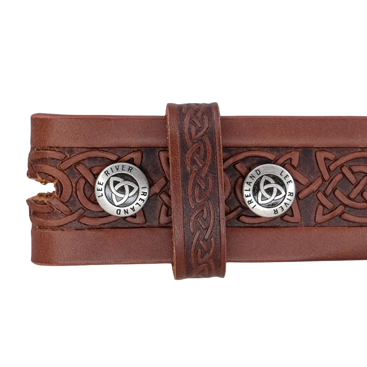Lee River Leather Setanta Celtic Knot Belt
