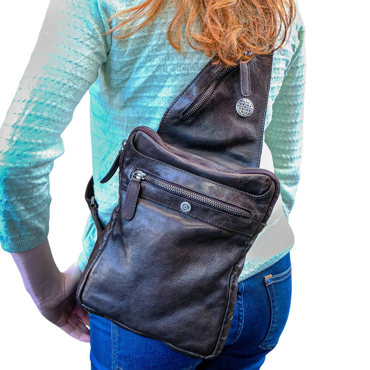 Lee River Leather Sling Bag