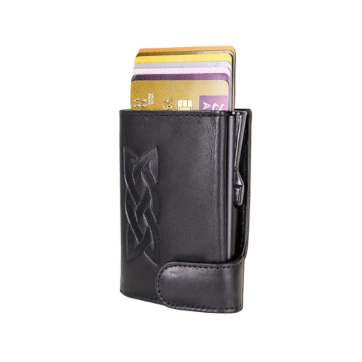 Lee River Rfid Protected Pop - Up Leather Celtic Knot Wallet