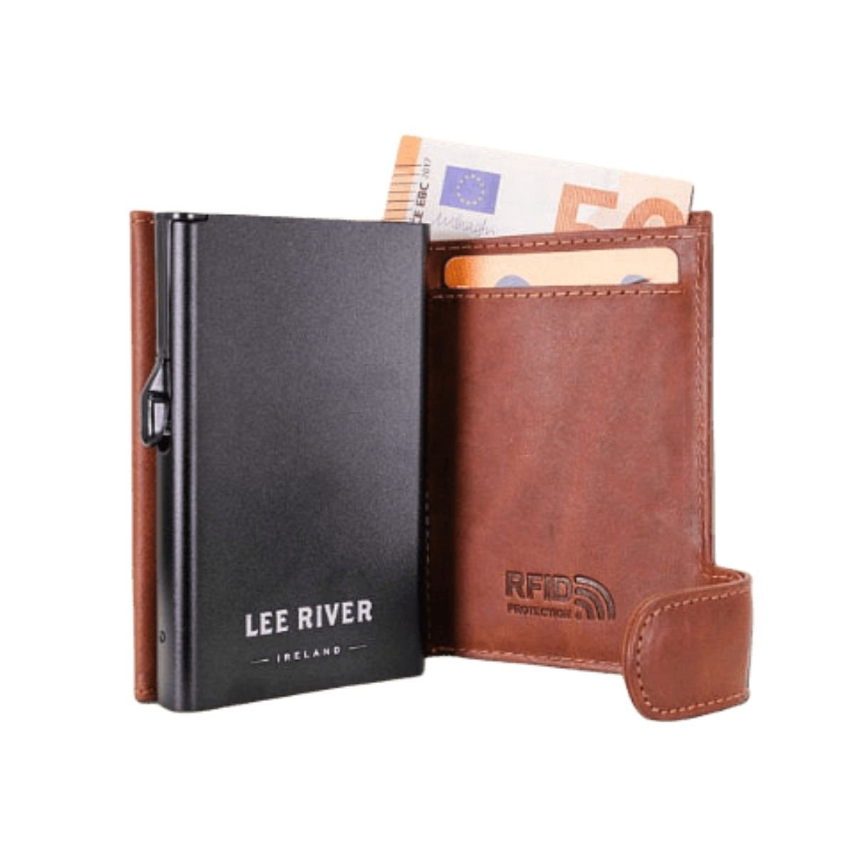 Lee River Rfid Protected Pop - Up Leather Celtic Knot Wallet