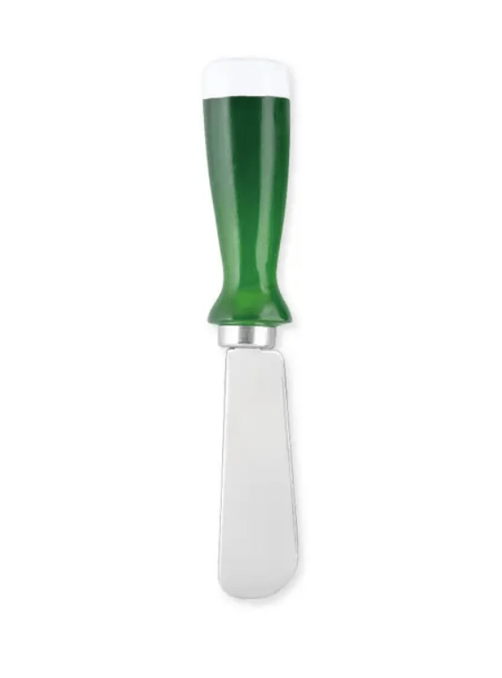 Luck of the Irish Resin Polyresin Cheese Spreader - Green Beer - The Celtic Gift Store - 