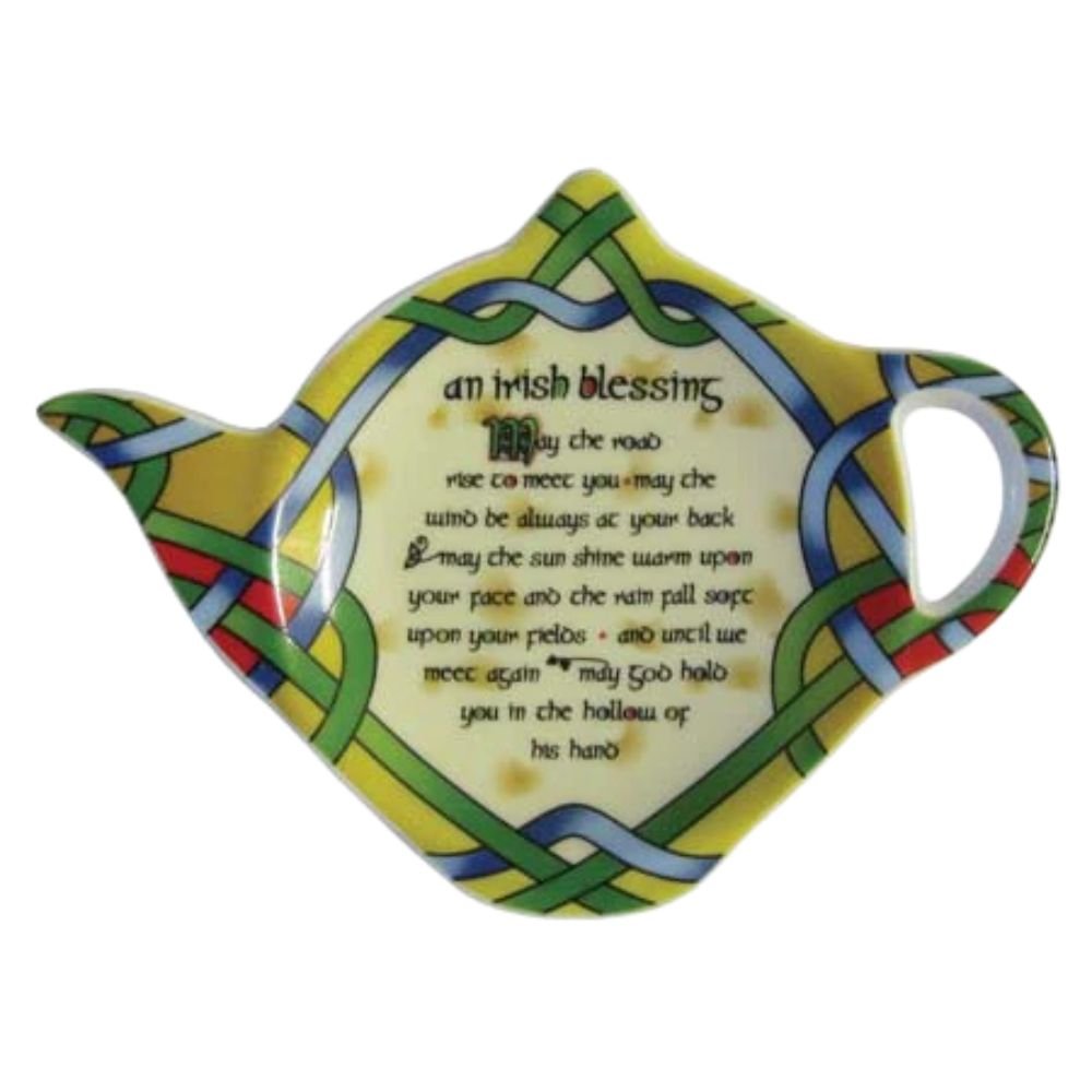 May the Road Rise to Meet You Teabag Holder - Irish Weave - The Celtic Gift Store - Tableware
