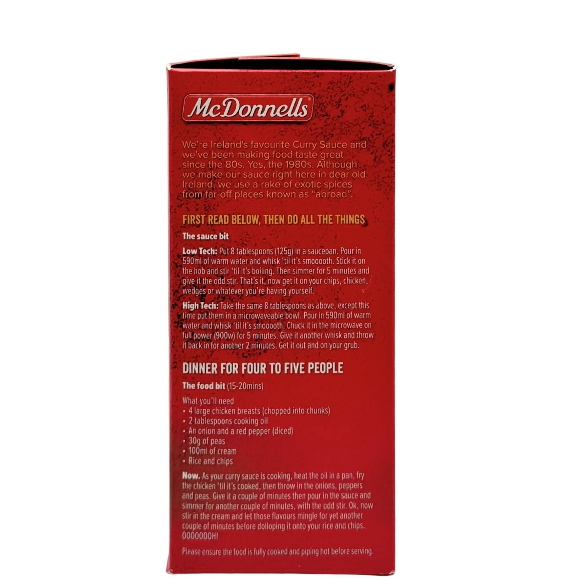 McDonnells Curry - 500g - The Celtic Gift Store - Food