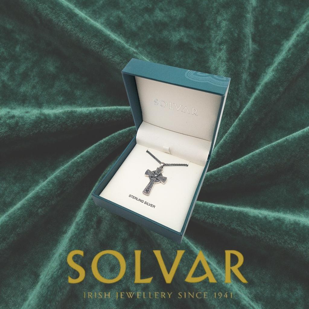 Men's Oxidized Sterling Silver Celtic Cross