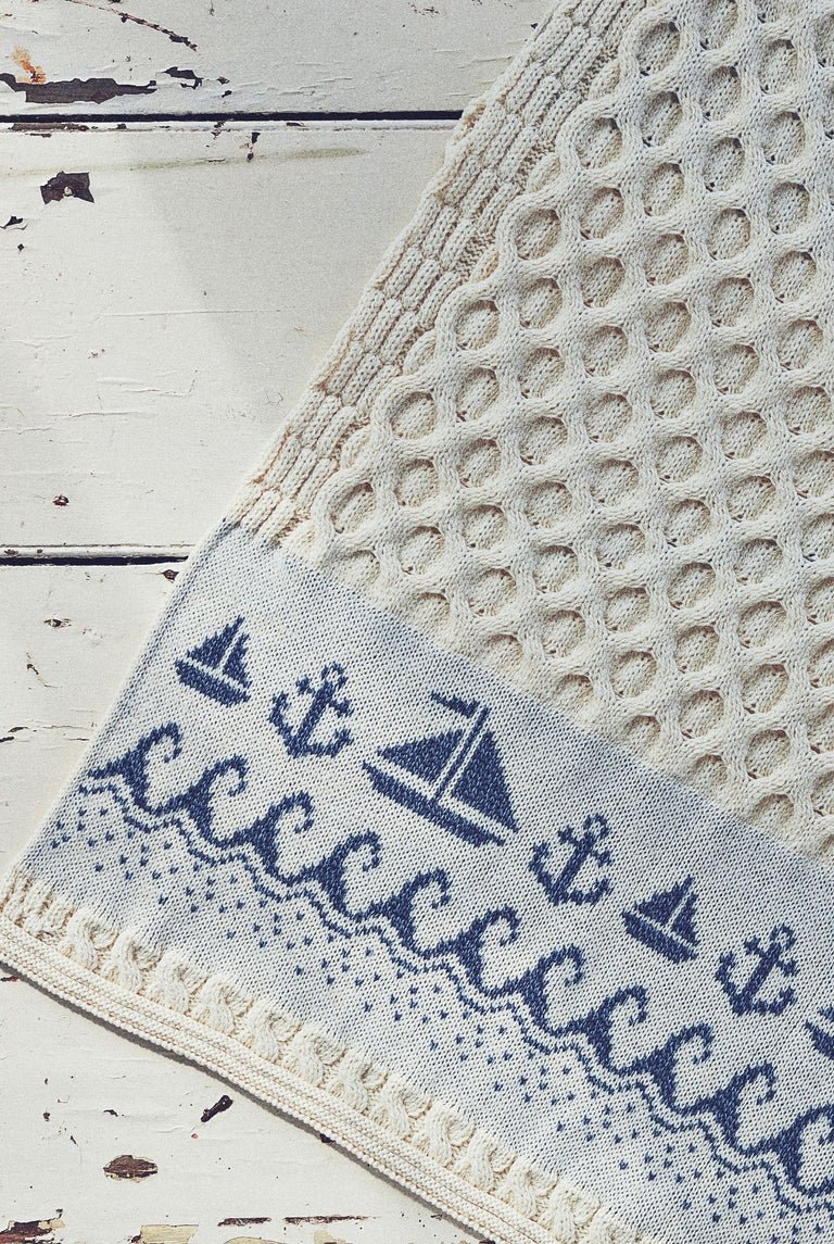 Merino Wool Wild Atlantic Throw - Cream - The Celtic Gift Store - Blankets and Bedding