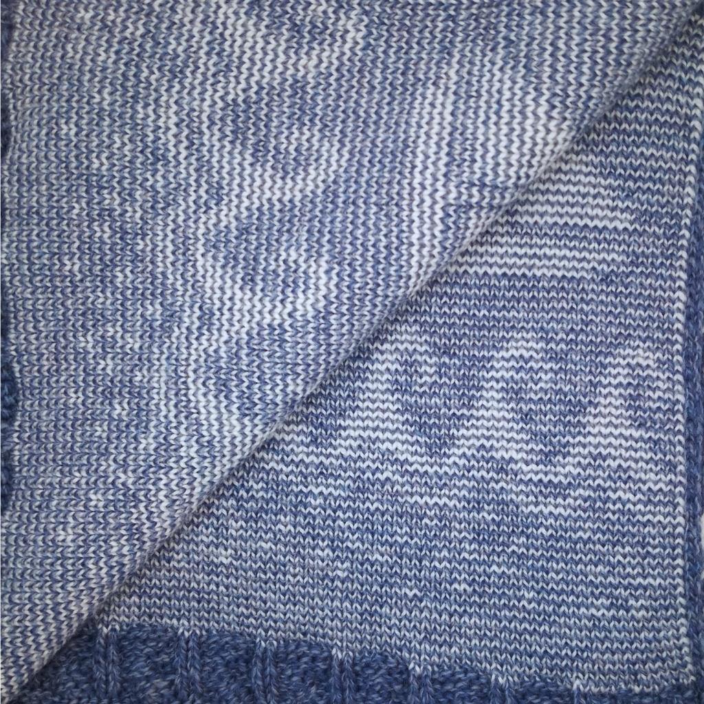 Merino Wool Wild Atlantic Throw- Denim Blue