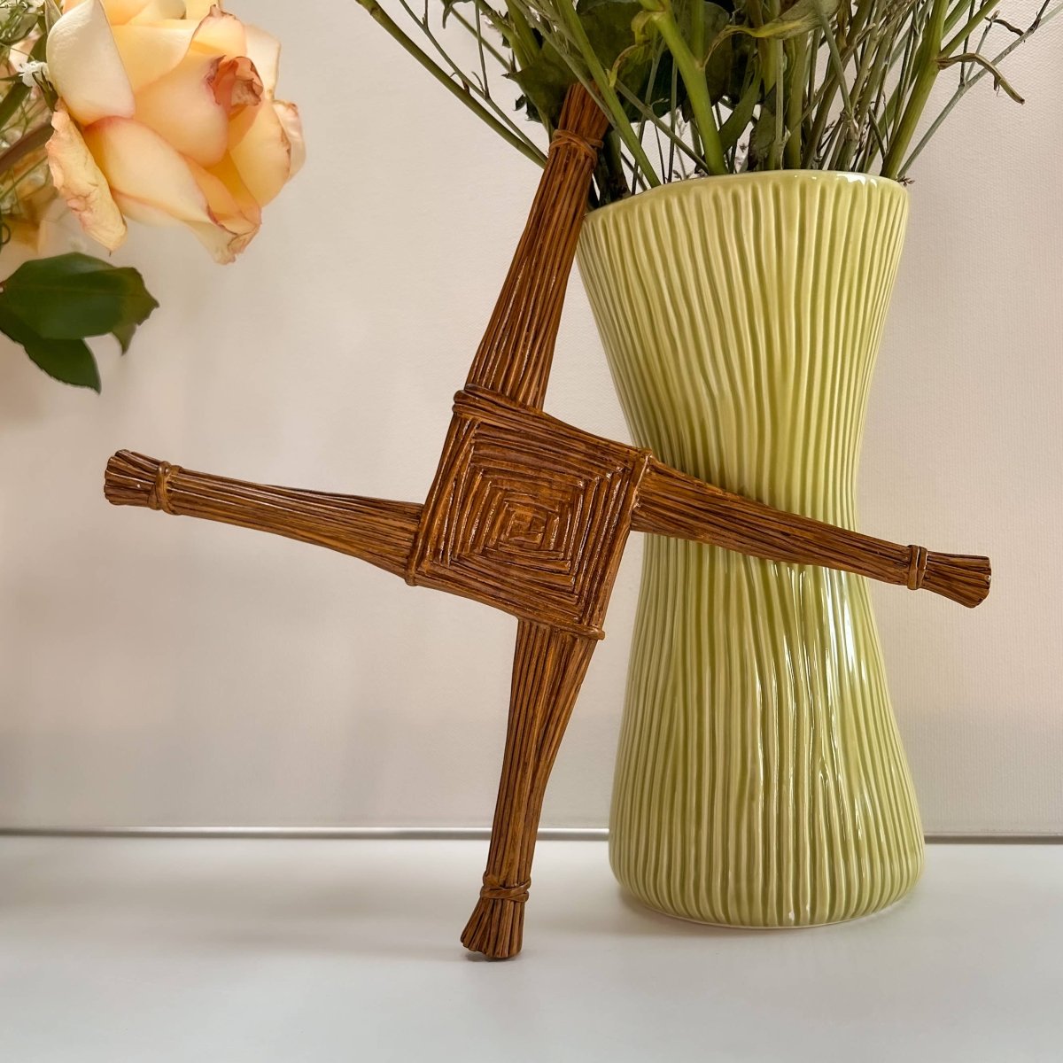 Metal St. Brigid Wall Cross