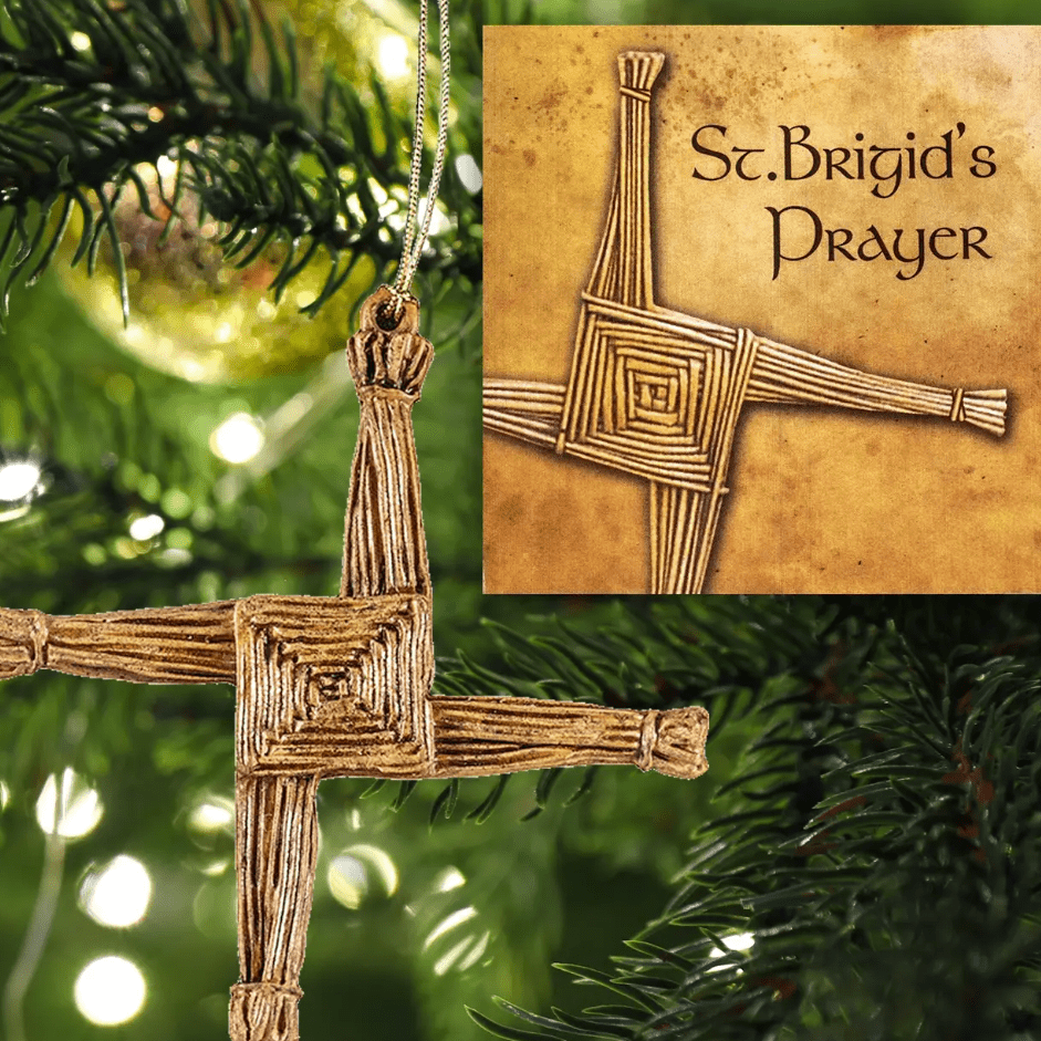 Metal St. Brigid's Cross Ornament - The Celtic Gift Store - Decor