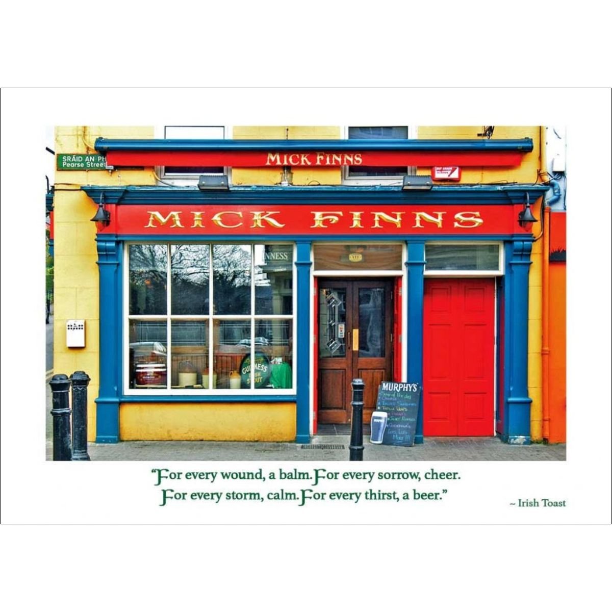 Mick Finn's Pub Card - Irish Toast