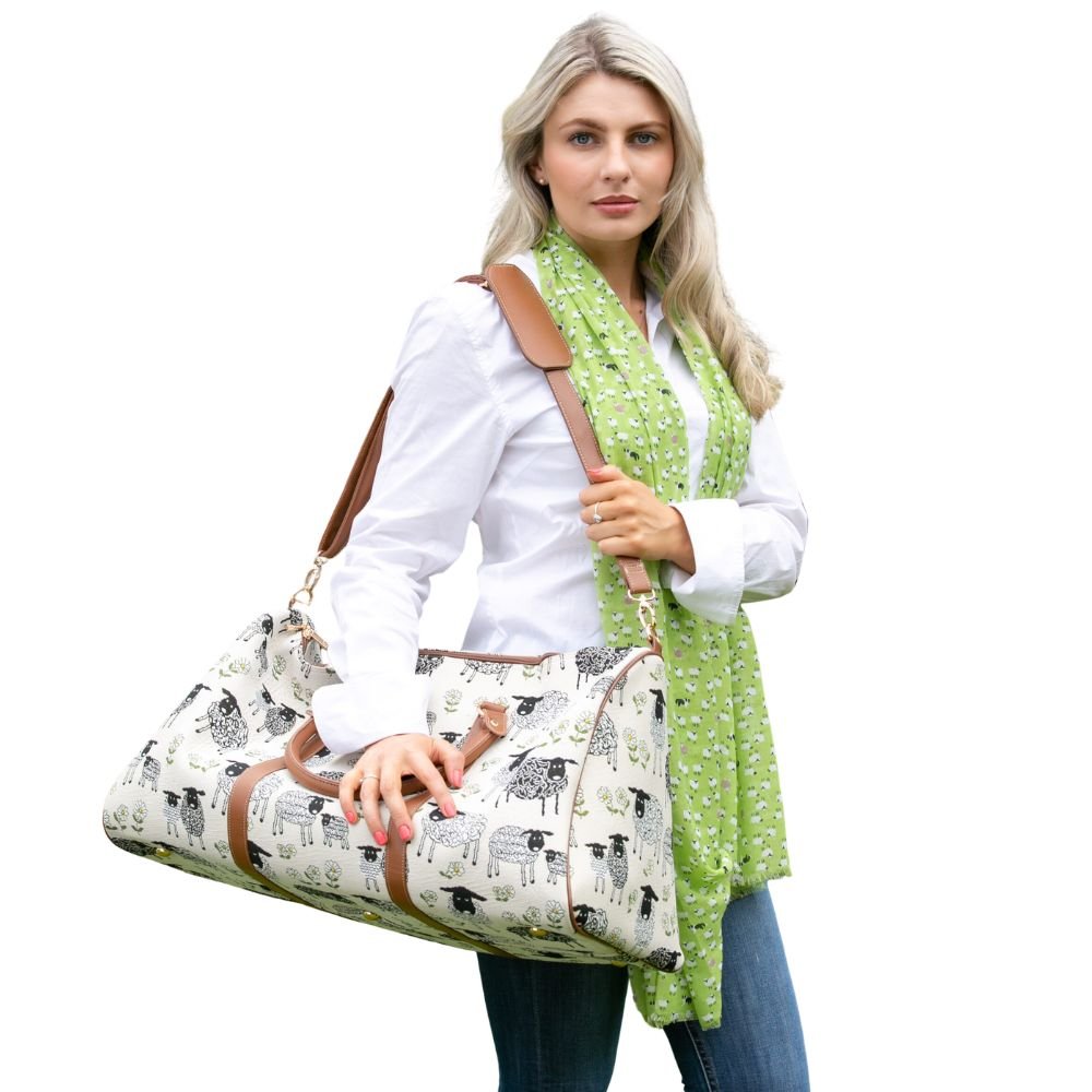 Mini Sheep And Dog Scarf - Green Apple - The Celtic Gift Store - Scarves