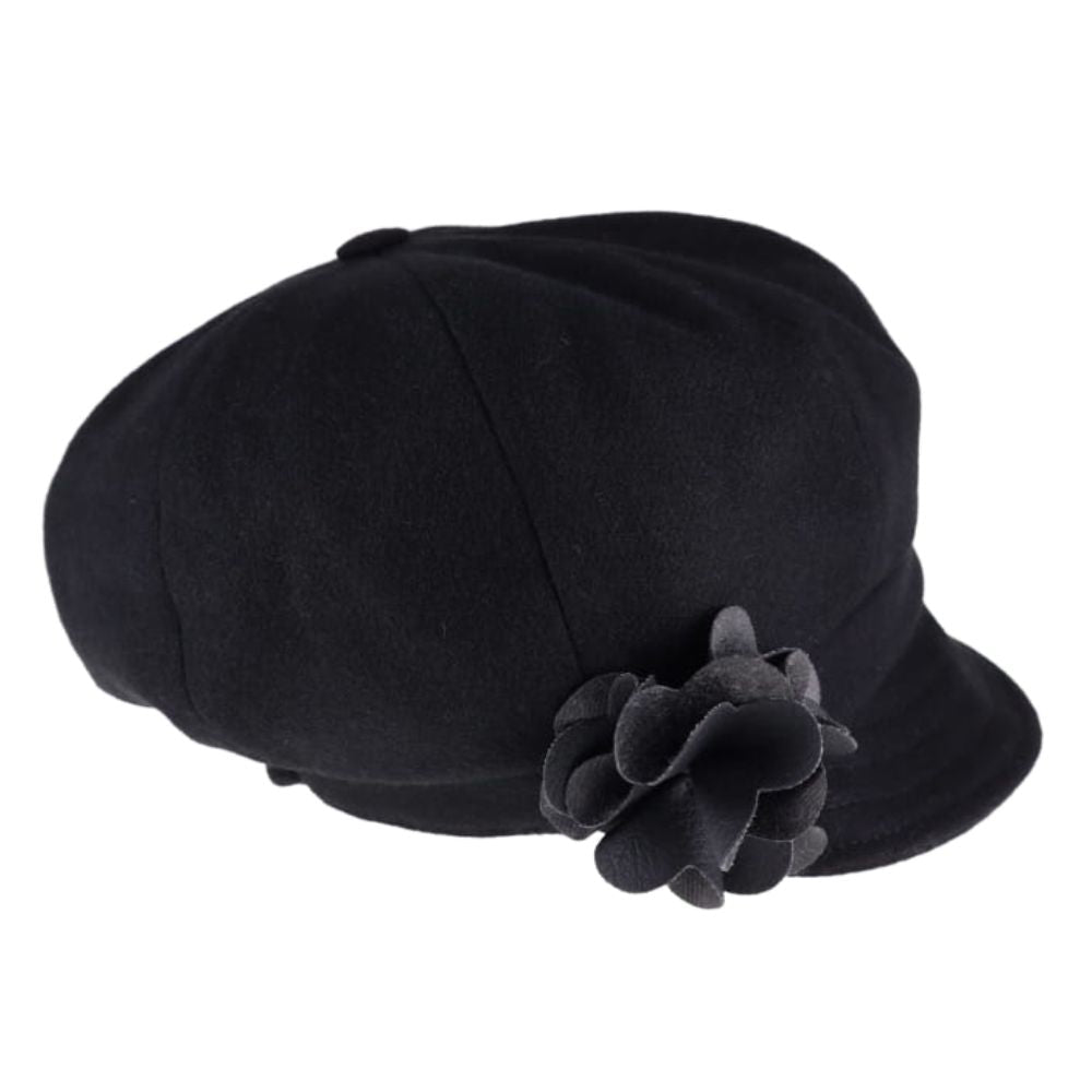 Mucros Weavers Black Tweed Newsboy Cap - The Celtic Gift Store - Hats