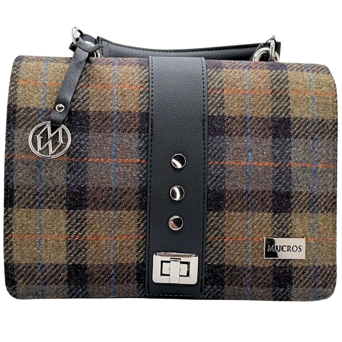 Mucros Weavers Fiona Bag - Brown Tartan
