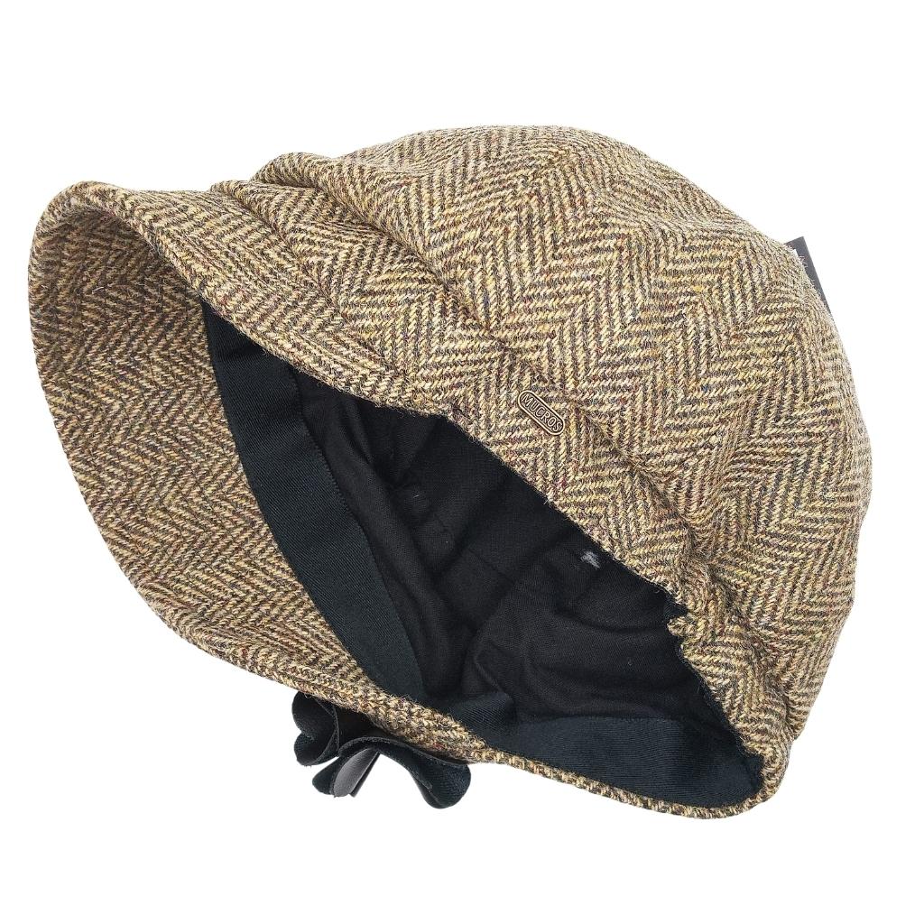 Mucros Weavers Light Brown Herringbone Newsboy Cap- 7823-224 by Mucros Weavers - Hats