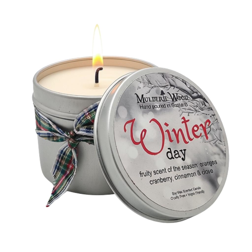 Mulderie Wood Winter Day Candle